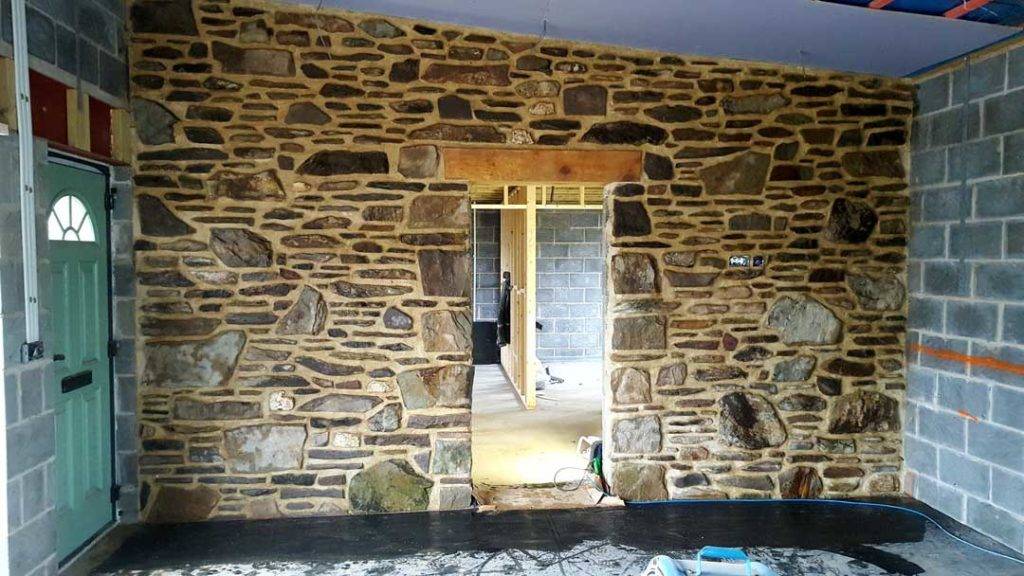 stone wall in house
