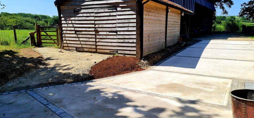 large driveway