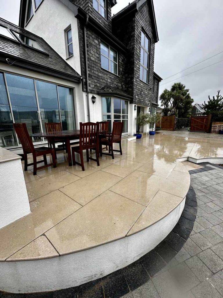 stone patio