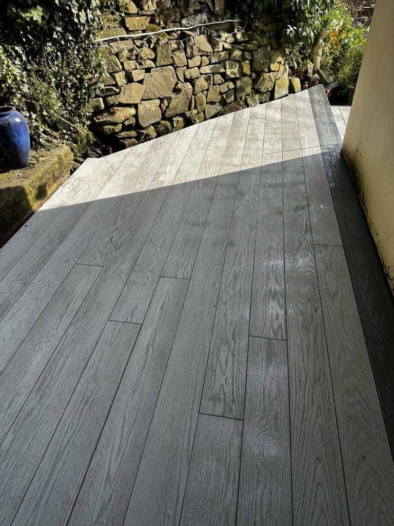 grey decking